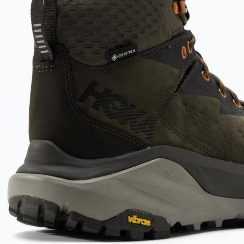Scarpe da trekking da uomo HOKA Kaha GTX nero oliva/verde