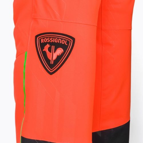 Pantaloni da sci Rossignol Hero da uomo rosso neon
