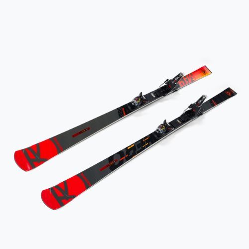 Sci da discesa Rossignol Hero Elite ST TI K + attacchi NX12 nero/rosso