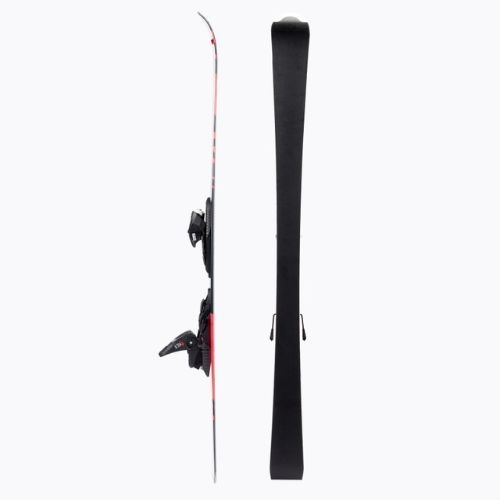 Sci da discesa per bambini Rossignol Hero JR Multi Event + attacchi KID4 nero/rosso