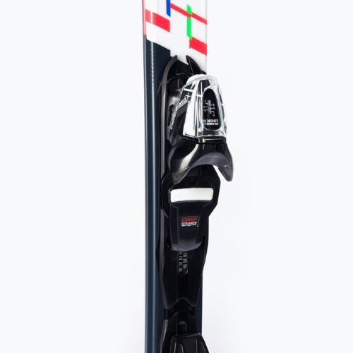 Sci da discesa per bambini Rossignol Hero JR XP JR + attacchi XP7 GW nero/rosso