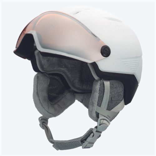 Casco da sci Rossignol Fit Visor Impacts donna bianco/arancio/argento