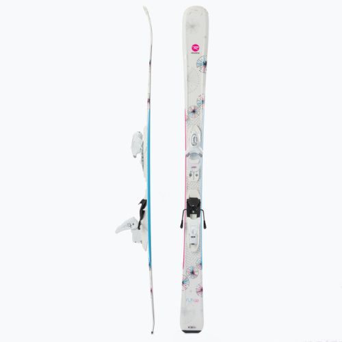 Sci da discesa per bambini Rossignol Fun girl KX + attacchi KID 4 GW bianco
