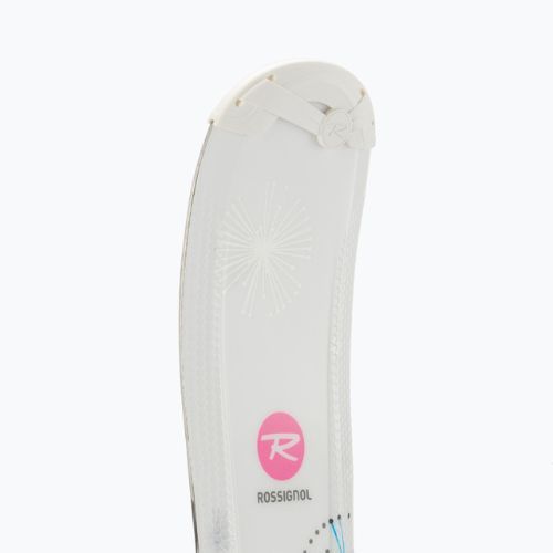 Sci da discesa per bambini Rossignol Fun girl KX + attacchi KID 4 GW bianco