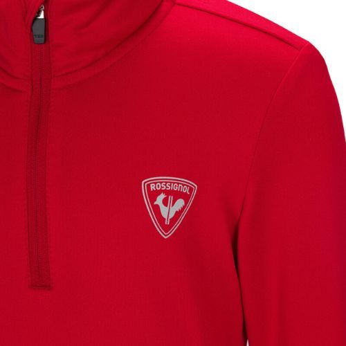 Rossignol Bambino 1/2 Zip Warm Stretch felpa da bambino rosso