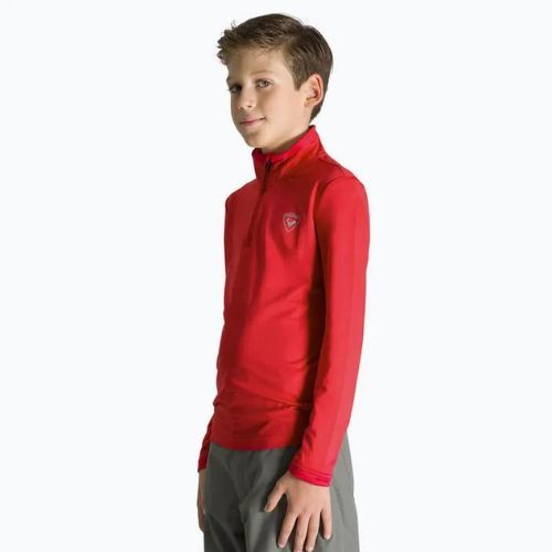 Rossignol Bambino 1/2 Zip Warm Stretch felpa da bambino rosso
