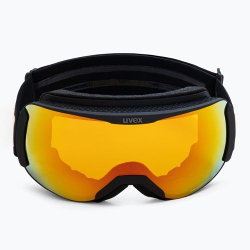 UVEX Downhill 2100 CV occhiali da sci nero mat/specchio arancione colourvision giallo