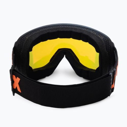 UVEX Downhill 2100 CV occhiali da sci nero mat/specchio arancione colourvision giallo