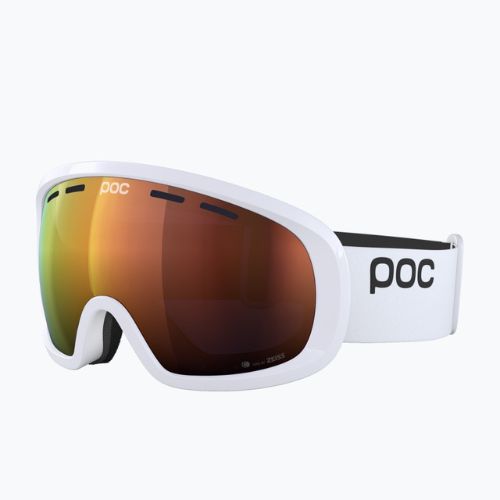 Occhiali da sci POC Fovea Mid Clarity idrogeno bianco/arancione specchiato