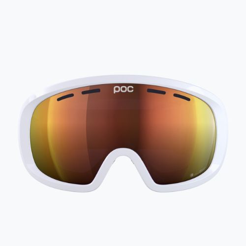 Occhiali da sci POC Fovea Mid Clarity idrogeno bianco/arancione specchiato