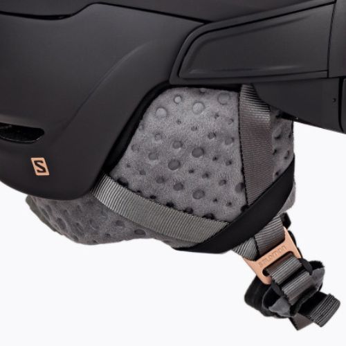 Casco da sci donna Salomon Mirage nero/oro solare