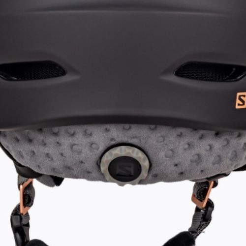 Casco da sci donna Salomon Mirage nero/oro solare