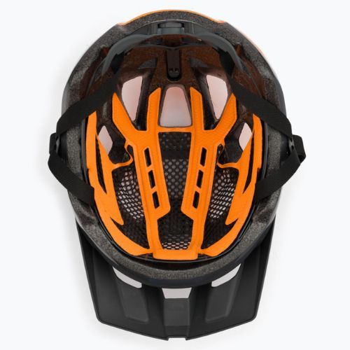 Casco da bici Rudy Project Crossway piombo/arancio fluo lucido