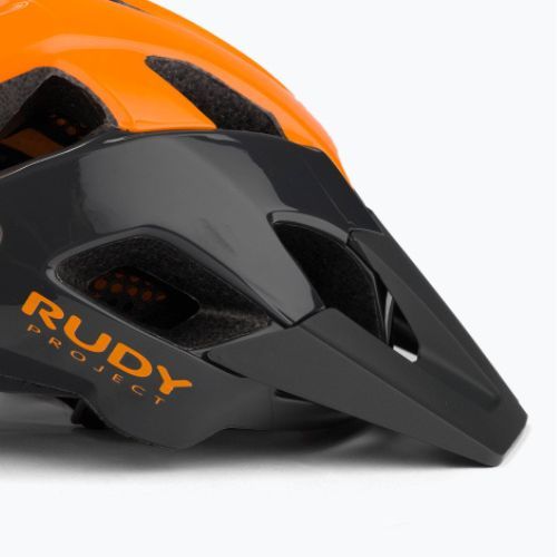 Casco da bici Rudy Project Crossway piombo/arancio fluo lucido