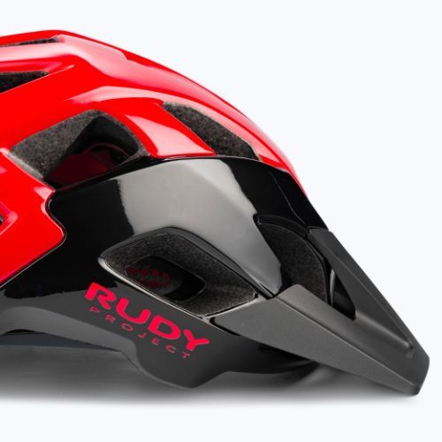 Casco da bici Rudy Project Crossway nero/rosso lucido