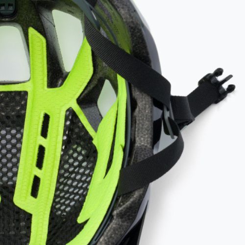 Casco bici Rudy Project Crossway nero/giallo fluo lucido
