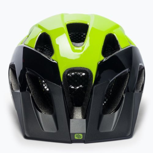 Casco bici Rudy Project Crossway nero/giallo fluo lucido