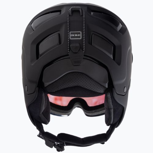 Casco da sci Alpina Attelas Visor QVM nero opaco