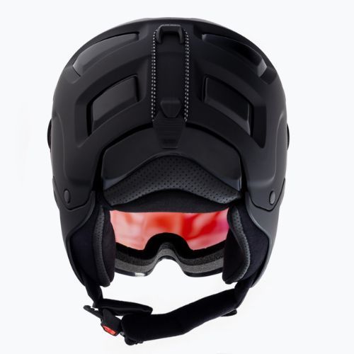 Casco da sci Alpina Attelas Visor QVM nero opaco/argento