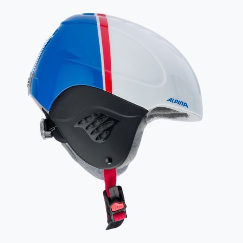 Casco da sci Alpina Carat per bambini bianco/rosso/blu