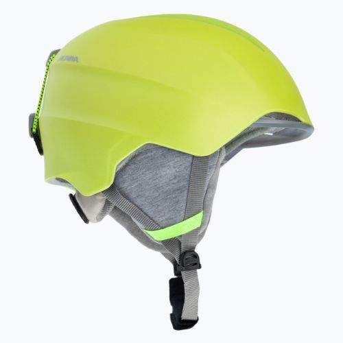 Casco da sci Alpina Grand Jr per bambini giallo neon