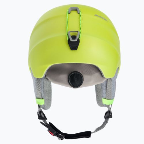 Casco da sci Alpina Grand Jr per bambini giallo neon