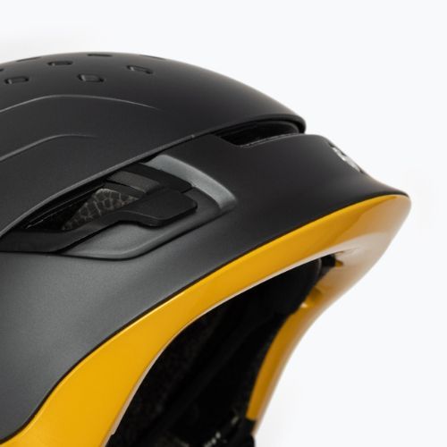 Casco da sci Sweet Protection Ascender grigio ardesia metallizzato/arancione cerbottana