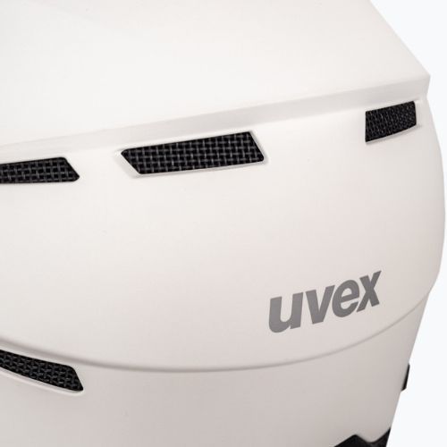 Casco da sci UVEX Instinct Visor bianco/nero opaco