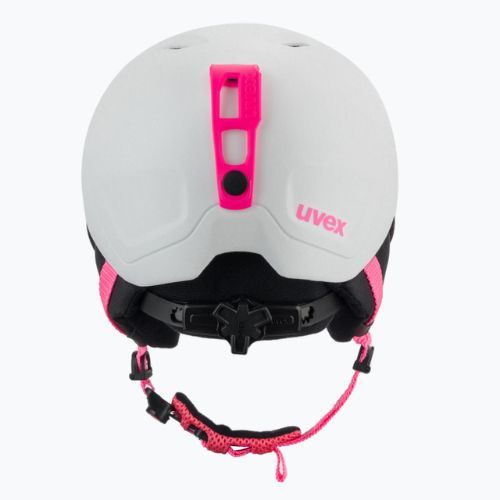 Casco da sci per bambini UVEX Heyya Pro bianco rosa opaco
