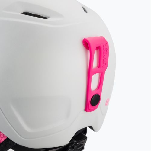 Casco da sci per bambini UVEX Heyya Pro bianco rosa opaco