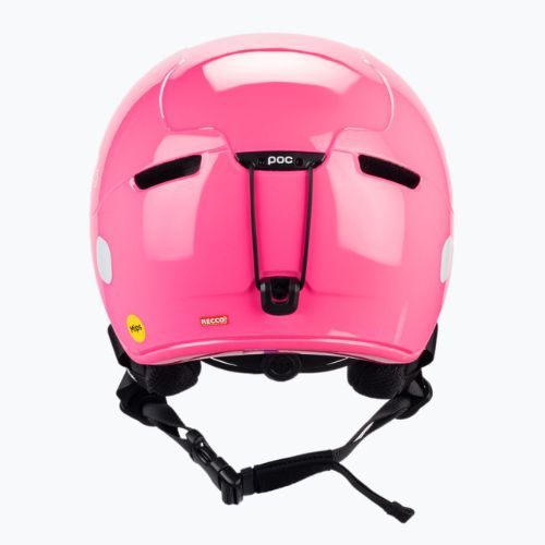 Casco da sci per bambini POC POCito Obex MIPS rosa fluorescente