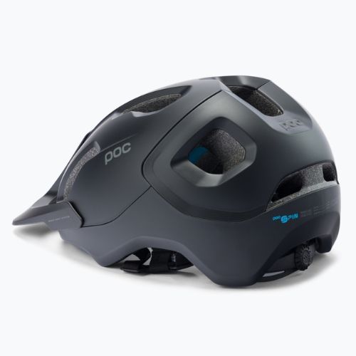 Casco da bici POC Axion SPIN nero uranio opaco