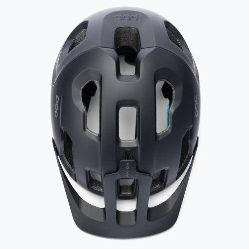 Casco da bici POC Axion SPIN nero uranio opaco