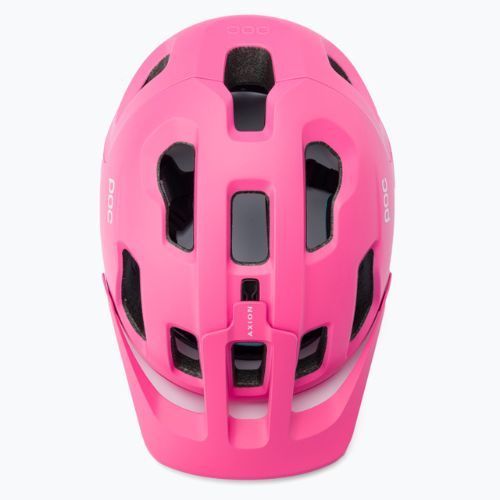 Casco da bici POC Axion SPIN actinium rosa opaco