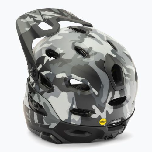 Casco bici Bell FF Super DH MIPS Spherical nero lucido opaco camo