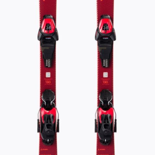 Sci da discesa per bambini Atomic Redster J4 JTM + attacchi L6 GW rosso/argento