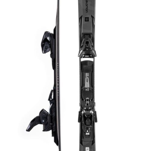 Sci da discesa da uomo Salomon S/Force Ti 80 + attacchi Z12 GW nero/rosso