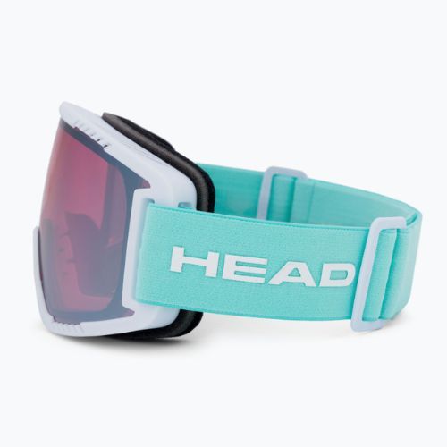 Occhiali da sci HEAD Contex argento/turchese