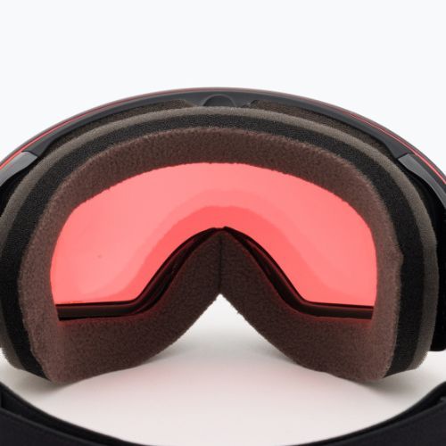 Oakley Flight Deck M nero opaco/prizm snow hi pink iridium occhiali da sci