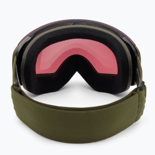 Oakley Flight Deck M spazzola scura opaca/prizm neve grigio scuro occhiali da sci