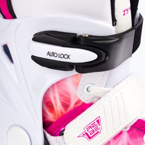 Pattini Tempish Rebel Ice One-Pro per bambini, bianco/rosa