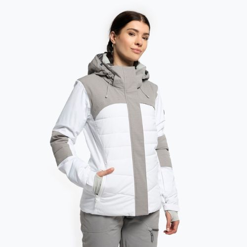 Giacca da snowboard donna ROXY Dakota bianco brillante