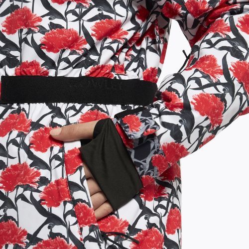 Giacca da snowboard donna ROXY Rowley X Ski Parka bianco brillante/bianco rosso