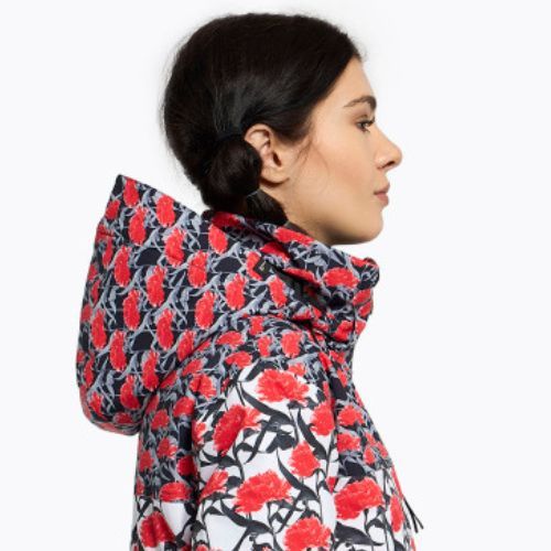 Giacca da snowboard donna ROXY Rowley X Ski Parka bianco brillante/bianco rosso