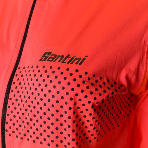 Giacca da ciclismo da donna Santini Guard Nimbus arancione