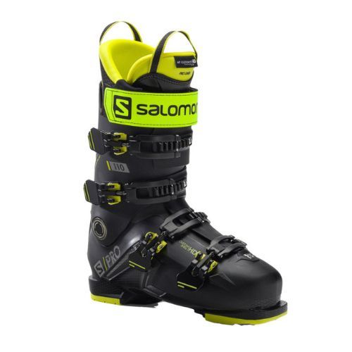 Scarponi da sci da uomo Salomon S/Pro 110 GW nero/verde acido/argento scuro metallizzato