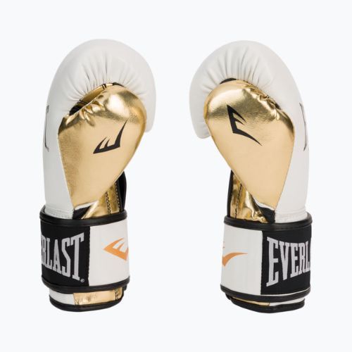 Everlast Powerlock Pu guantoni da boxe uomo bianco 2200