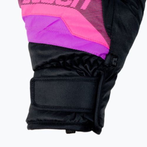 Guanto da sci per bambini Reusch Dario R-TEX XT nero/rosa glo