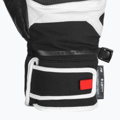 Guanto da sci Reusch Profi SL nero/bianco/rosso fuoco