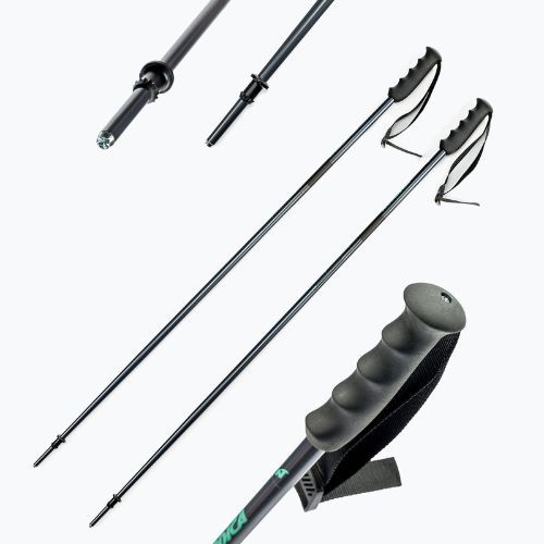 Nordica Alpine TI Woman 16 MM antracite/aqua bastoncini da sci per donna